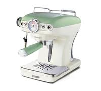 Ariete 1389 Macchina da Caffè Espresso di Design - per Polvere e cialde ESE - filtro 1 e 2 tazze - Montalatte - 850 Watt - Linea Vintage - Verde