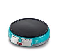 Ariete 202 Crepes Maker Party Time - Piastra per Crepes antiaderente - 2 spatole in legno - ricettario - 1000 W - Azzurro