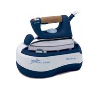 Ariete 6257 Stiromatic 2200 - Ferro da stiro con Caldaia in Acciaio Inox - Piastra in alluminio - manico in sughero - Vapore continuo fino 80 gr/min