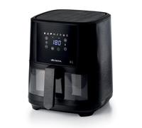 Ariete 4626 Friggitrice ad aria 6L, 1300 W, Capacità 6L, Capacità di cottura 2,5kg, 8 programmi preimpostati, Temperatura fino a 200°, Cestello trasparente per controllo cottura, Nero