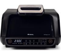 Ariete 4635 Air Fryer Grill, Friggitrice ad aria e Griglia, Bistecchiera,1700W, Capacità 8L, Friggi e Griglia, 8 funzioni di cottura, Timer, Nero