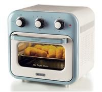 Ariete 4632 Friggitrice ad aria e forno Vintage, 1400W, 2in1, Capacità 16L, Accessori inclusi, Timer 60 minuti, Doppio vetro, Celeste