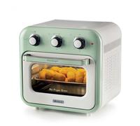 Ariete 4632 Friggitrice ad aria e forno Vintage, 1400W, 2in1, Capacità 16L, Accessori inclusi, Timer 60 minuti, Doppio vetro, Verde