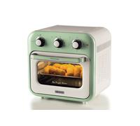 Ariete 4632 Friggitrice ad aria e forno Vintage, 1400W, 2in1, Capacità 16L, Accessori inclusi, Timer 60 minuti, Doppio vetro, Verde