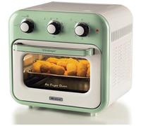Ariete 4632 Friggitrice ad aria e forno Vintage, 1400W, 2in1, Capacità 16L, Accessori inclusi, Timer 60 minuti, Doppio vetro, Verde