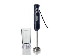 Ariete 601 Frullatore a Immersione Breakfast, Frullatore a immersione, 700 W, 2 velocità, Lama in acciaio inox, Gamba removibile, Bicchiere trasparente, Dark & Sahara Grey