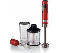 Ariete 602 Frullatore a immersione Moderna, 1000W, 10 velocità + turbo, Accessori inclusi, Rosso