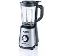 Ariete 579 Power Blender 1200W, Frullatore, 1200W, 4 lame in acciaio inox, 2 velocità + Funzione Pulse, Capacità 1,5 L, Piedini antiscivolo, Coperchio superiore, Metal