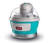 Ariete 643 Ice Cream Maker Party Time, Macchina per fare il gelato, 12W, Capacità 1,5 L, Cestello estraibile con doppio isolamento, Tempo preparazione 30 minuti, Coperchio per aggiunta ingredienti, Azzurro
