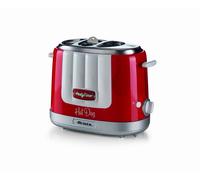 Ariete Ariete 206 Hot Dog Maker Party Time, Macchina per Hot Dog con 4 Spazi di Cottura, 5 Livelli di Cottura, Macchina Hot Dog Espulsione Automatica, 650W, Rosso
