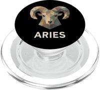 Ariete Low Poly Ram Zodiac Art PopSockets PopGrip per MagSafe