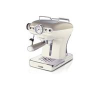 Ariete 1389 Macchina da Caffè Espresso di Design - per Polvere e cialde ESE - filtro 1 e 2 tazze - Montalatte - 850 Watt - Linea Vintage - Beige