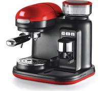 Ariete Macchina Caffè Espresso Manuale con Erogatore di Vapore Sistema di ricarica Macinato in Polvere 2 Tazze colore Rosso - 1318 Serie Moderna