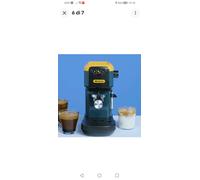 Ariete 1399 Macchina da caffè espresso Mango Yellow, Per polvere e cialde ESE, 1300 W, Capacità 1,1L, 15 bar di pressione, Filtro 1, 2 tazze e cialda ESE, Cappuccino, Giallo