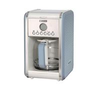 Ariete 1342 Macchina per Caffè Americano - 12 tazze - Caraffa in vetro temperato - Programmazione fino a 24 ore - Autospegnimento - 2000 Watt - Celeste