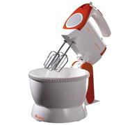 Ariete 1565 Mixy Professional - Sbattitore elettrico con ciotola rotante - 5 velocità - 2 set di fruste in Acciaio Inox - 2,4 L - 300 Watt - Arancione