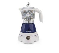 Ariete 1358/1C Moka Aroma Capri, Moka elettrica, 400W, 2/4 tazze, Cordless, Spegnimento automatico, Mantenimento temperatura