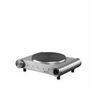 Ariete 993 Fornello elettrico da viaggio - Piastra singola in Ghisa - Diametro 188 mm - Temperatura Regolabile - 1500 Watt - Acciaio