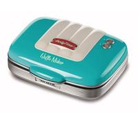 Ariete 1973 Waffle Maker Party Time - Piastra Elettrica per Waffle - Piastre Antiaderenti - 700 Watt - Azzurro