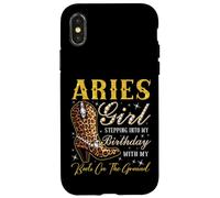 Ariete Ragazza Entrando Nel Mio Compleanno Con Il Mio Stivali Custodia per iPhone X/XS