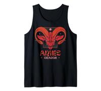 Ariete Stagione Ram Head Zodiac Fire Sign Oroscopo Astrologia Canotta