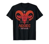 Ariete Stagione Ram Head Zodiac Fire Sign Oroscopo Astrologia Maglietta