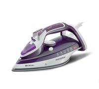 Ariete 6243 Steam Iron - Ferro da stiro con piastra in ceramica - Colpo vapore 140 gr/min - Serbatoio 320 ml - 2200 W - Bianco e Porpora