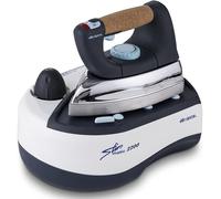 Ariete 6257 Stiromatic 2200 - Ferro da stiro con Caldaia in Acciaio Inox - Piastra in alluminio - manico in sughero - Vapore continuo fino 80 gr/min