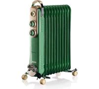 Ariete Radiatore Termosifone Elettrico ad Olio Stufa Portatile 11 Elementi Potenza 2500 Watt colore Verde - 00B083904AR0