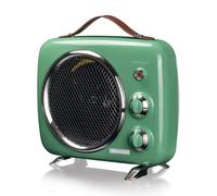 Ariete Termoventilatore Vintage, Freddo e Caldo, Termostato regolabile, Maniglia per facile trasporto, 2000 W, Verde