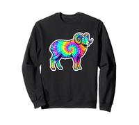 Ariete The RAM Tie Dye, Multicolore RAM, Oroscopo colorato Felpa