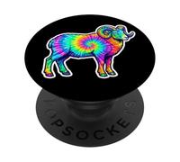 Ariete The Ram Tie Dye, Multicolore Ram, Oroscopo colorato PopSockets PopGrip Adesivo