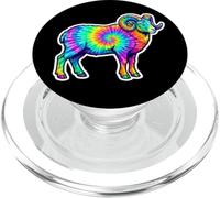 Ariete The Ram Tie Dye, Multicolore Ram, Oroscopo colorato PopSockets PopGrip per MagSafe