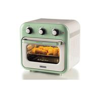 Ariete 4632 Friggitrice ad aria e forno Vintage, 1400W, 2in1, Capacità 16L, Accessori inclusi, Timer 60 minuti, Doppio vetro, Verde