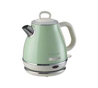 Ariete 2868 Bollitore Elettrico Vintage 1 Litro - Infusi, Tè e Tisane - Autospegnimento - Acciaio Inox - 1 Litro - 1600 Watt - Verde