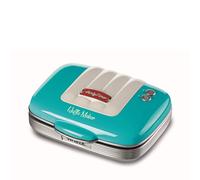Ariete 1973 Waffle Maker Party Time - Piastra Elettrica per Waffle - Piastre Antiaderenti - 700 Watt - Azzurro