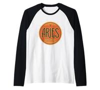 Ariete Zodiaco Elemento Fuoco Astrologia Oroscopo Arte Celeste Maglia con Maniche Raglan