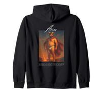 Ariete Zodiaco Orso Retro Beefcake Queer Pride Gay Art Felpa con Cappuccio