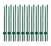 ARIFARO 215cm / 7ft Palo di Recinzione in Metallo, Confezione da 10, Palo a U da Giardino per Filo d'acciaio, Cortile, Esterno