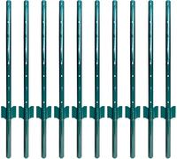 ARIFARO 91cm / 3ft Palo di Recinzione in Metallo, Confezione da 10, Palo a U da Giardino per Filo d'acciaio per Cortile, Filo da Esterno