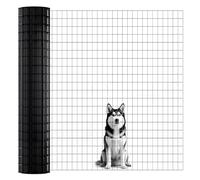 ARIFARO Recinzione in rete metallica da 1,5 m x 15,2 m, con fori da 5 cm x 7,5 cm, rotolo da 2 mm, rivestimento in PVC, zincata a caldo, rete metallica per cani, polli, cervi, conigli e altri animali