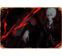Arifureta Shokugyou De Sekai Saikyou, Hajime Nagumo Poster Decorazione artistica da parete per la casa, in metallo, stile retrò, 20,3 x 30,5 cm