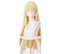 Arifureta Shokugyou De Sekai Saikyou Yue Parrucche Cosplay 80 cm Lunga scala Parrucca per capelli sintetica a fibra gialla ad alta temperatura Perucas Taglia unica Yue