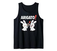 Arigato! Divertente Chibi Anime Bunny Kawaii Manga Commedia Canotta