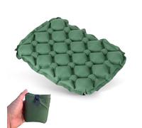 AriKroii Cuscino Gonfiabile Ultraleggero per Campeggio,Cuscino da Stadio Pieghevole,Cuscino Gonfiabile Mare,Portatile Cuscino Piccolo per Viaggio, Spiaggia, Escursioni,Campeggio (Verde)