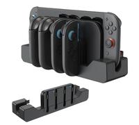AriKroii Dock di Ricarica per 2025 Nintendo Joy-Con 2,Caricatore 4 in 1 per 2 Controller Joy-Con con LED Indicatori,Caricabatterie Station per Nintendo Switch 2