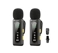 arimepi Mini microfono plug and play, microfono Lavalier wireless per iOS/Android, adatto per interviste, registrazioni video, YouTube, TikTok e blogging (portatile)