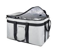 Arineng Borsa termica per la consegna del cibo, borsa termica per pasti freddi, piastra di base integrata, per cibo caldo e freddo, trasporto commerciale di catering, 58,4 x 35,6 x 38,1 cm (senza