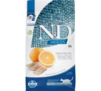 Farmina N&D Ocean Feline Adult Aringa e Arancia 1,5 kg - Croccantini per gatti - 1° ORDINE? scegli lo sconto BZR5 / BZR20 + 200 punti fedeltà