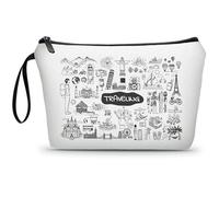 ARIOSEY Regalo da viaggio, regalo per viaggiatori internazionali, articoli da viaggio per donne, borsa per il trucco da viaggio, regali per viaggiatori donne, miglior regalo per le persone che